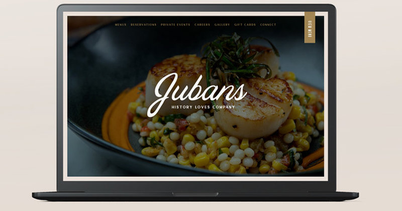Jubans Website Home Mockup