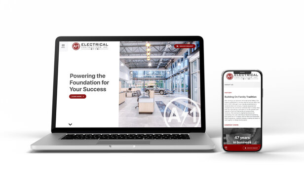 A 1 Web and Mobile Mockup