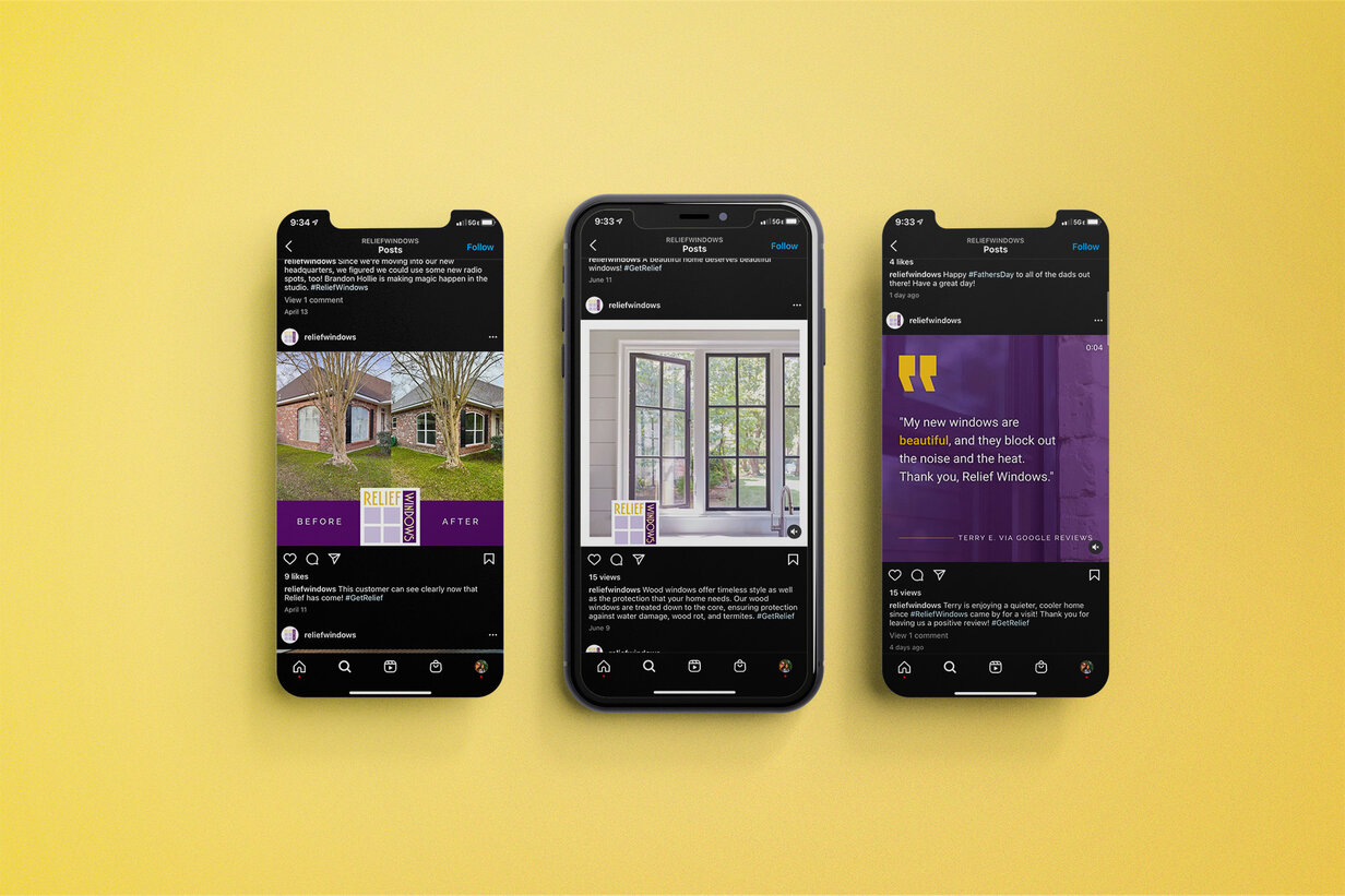 Relief socials mockup