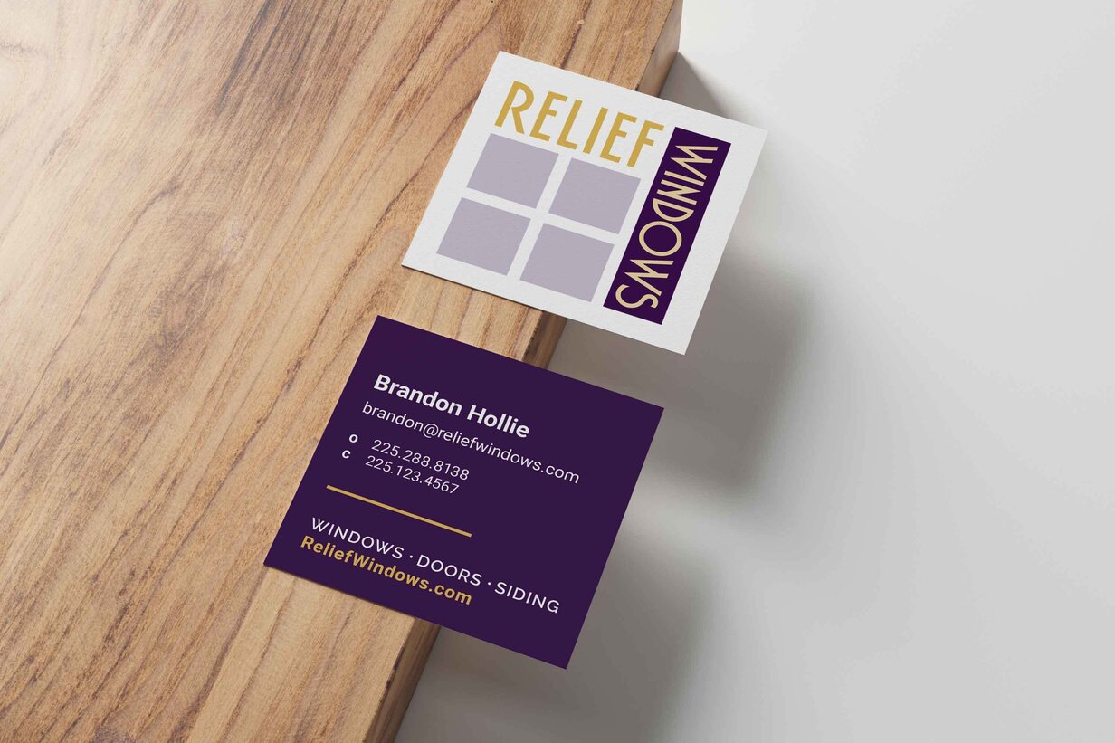 Square Business Card Mockup 01