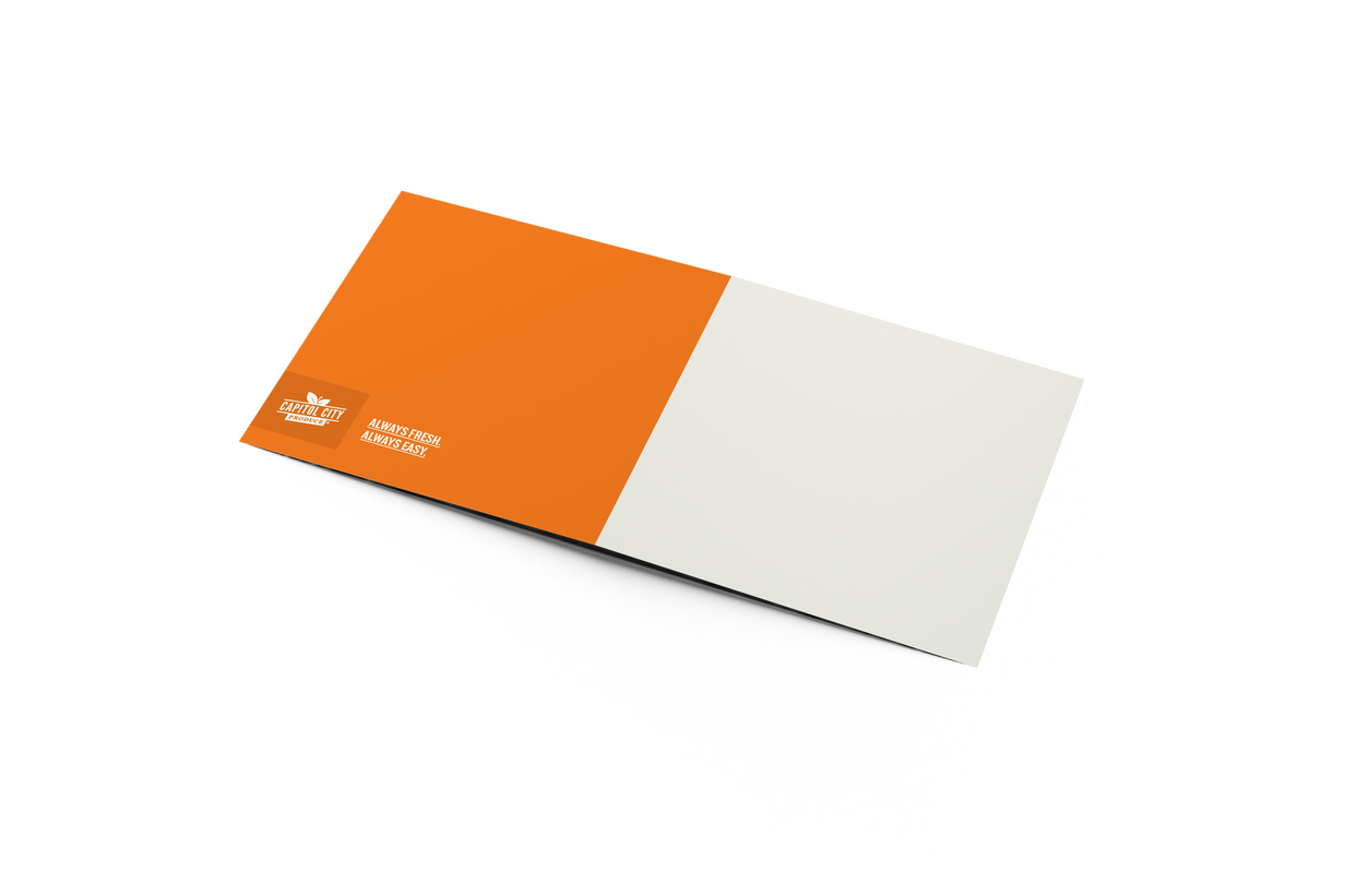 CCP Square Notecard Orange