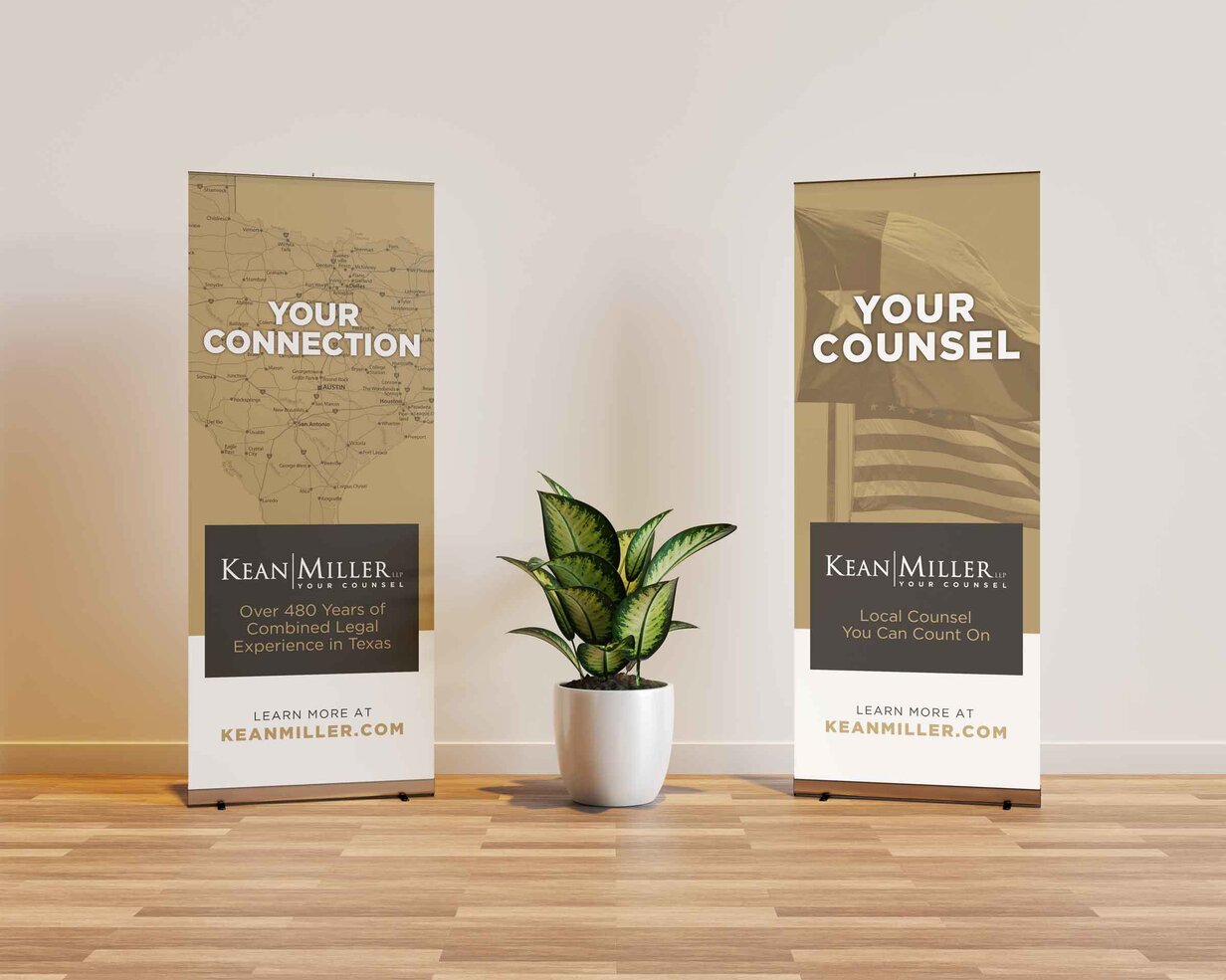 Kean Miller Pul Up Banner