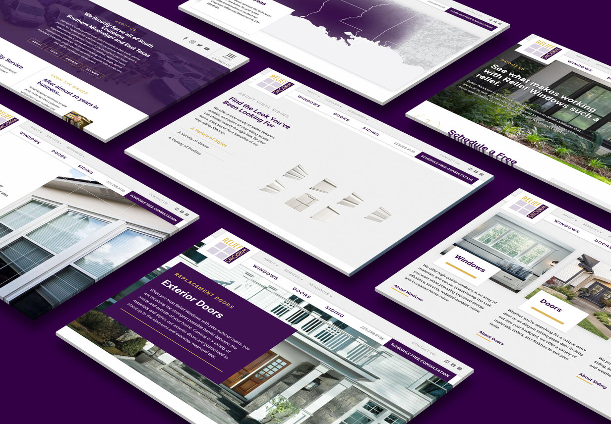 Relied Windows Website Pages