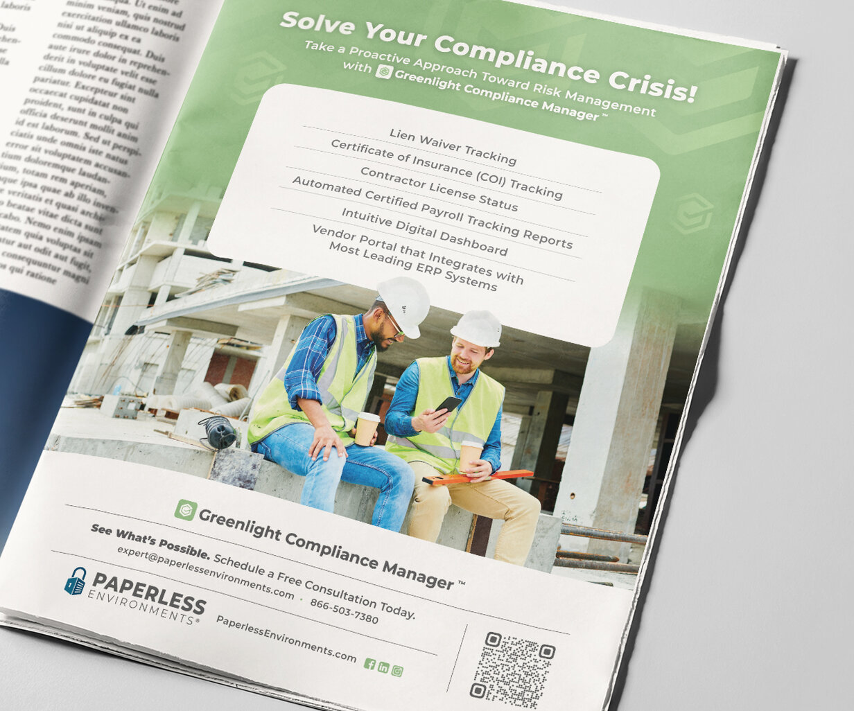 PAP Greenlight Complience Manager Ad Mockup