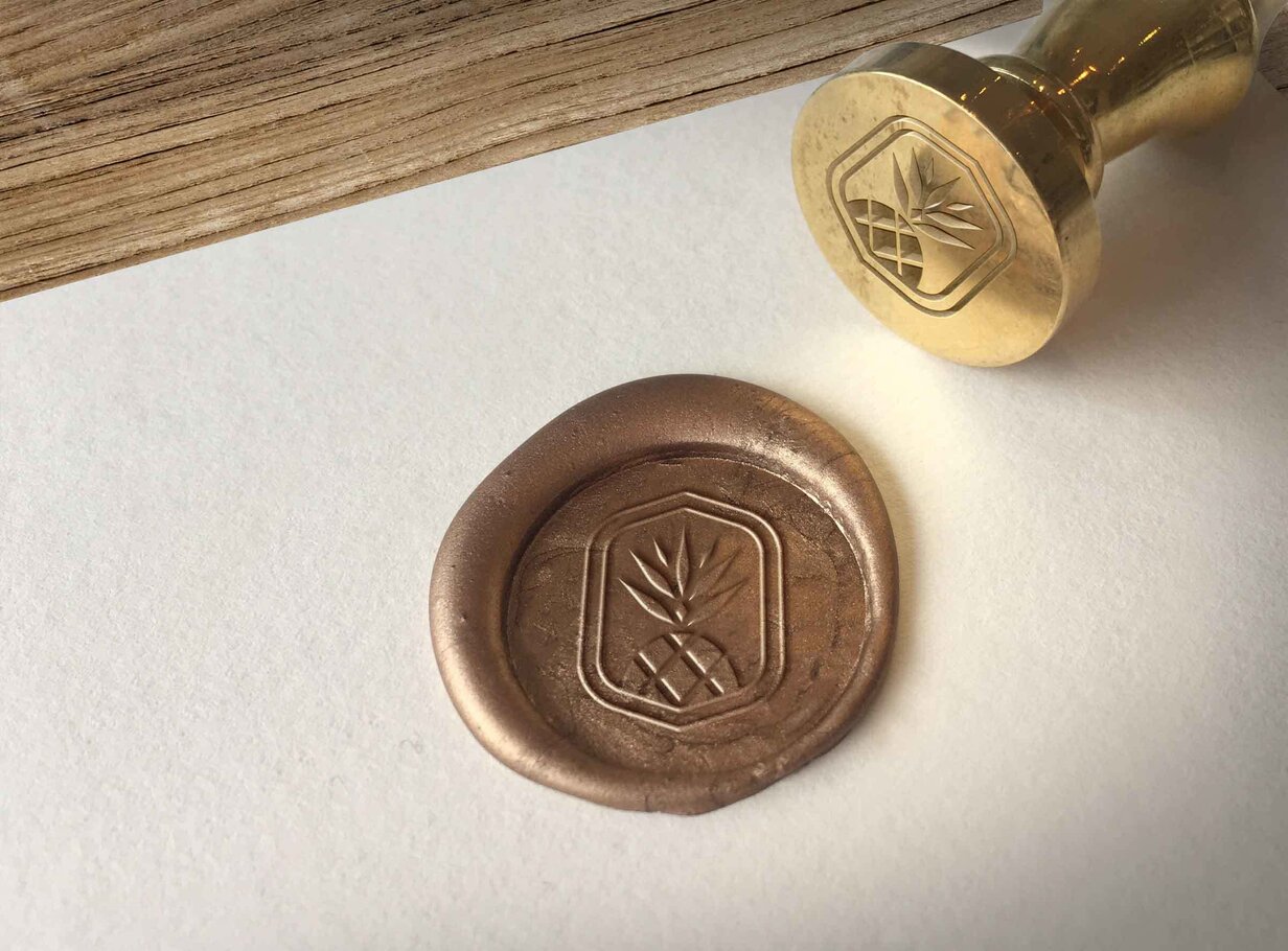 Newton Wax Seal Mockup