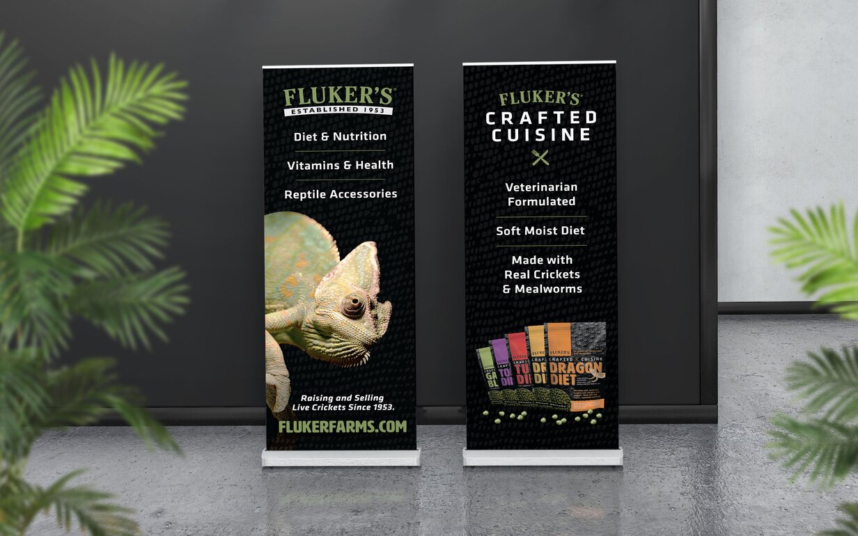 Flukers Pull Up Banners