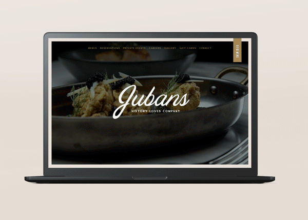 Jubans Website Home Mockup