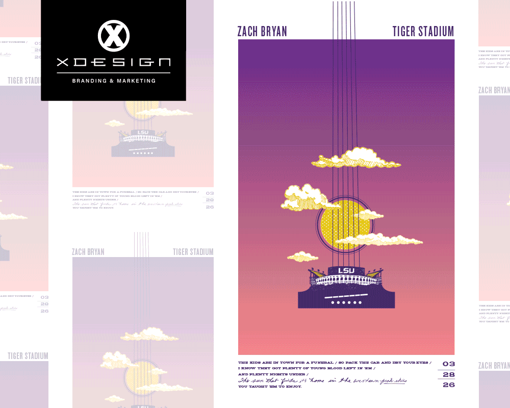 Xdesign Zach Bryan Poster