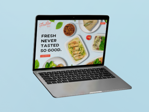 Freshter Website Home Page