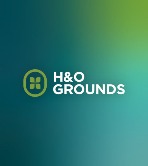 HO Logo On Gradient