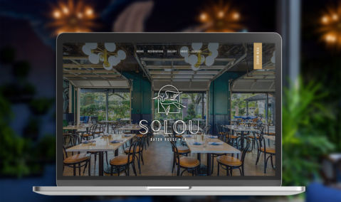So Lou Website on Laptop