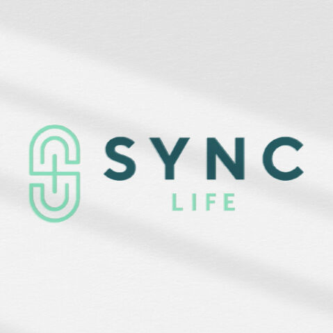 Sync logo mockup