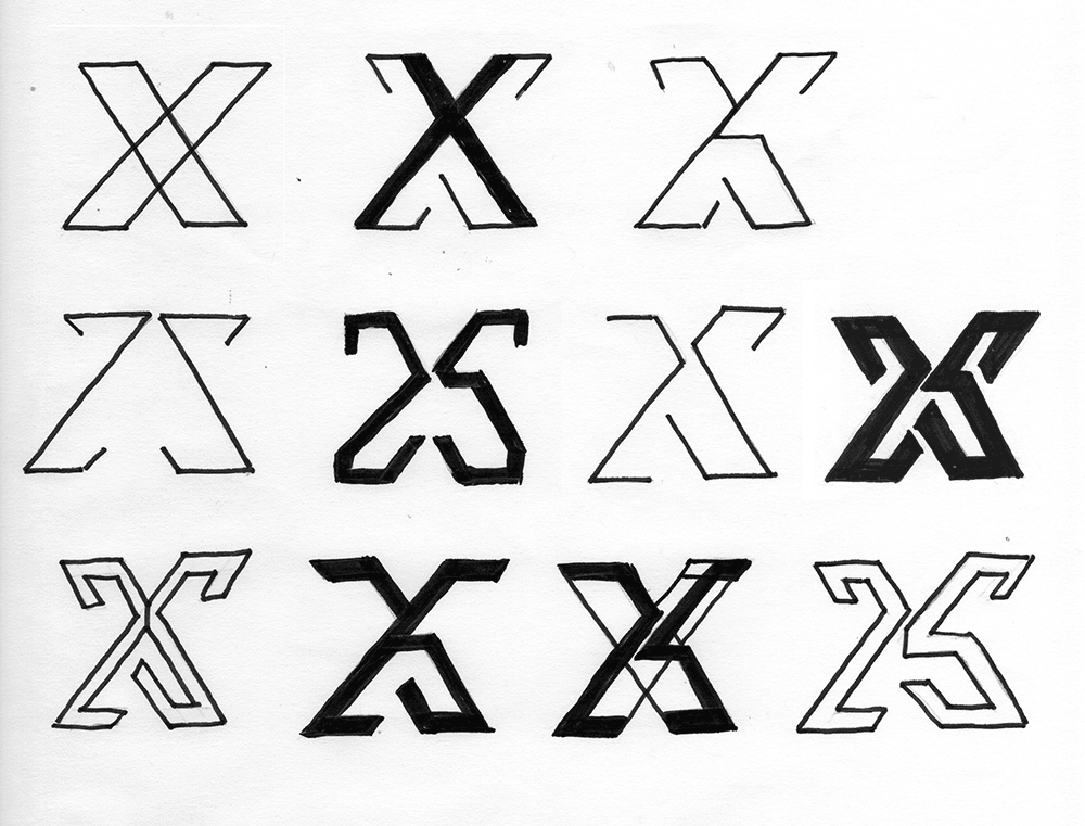 X Logo Sketches